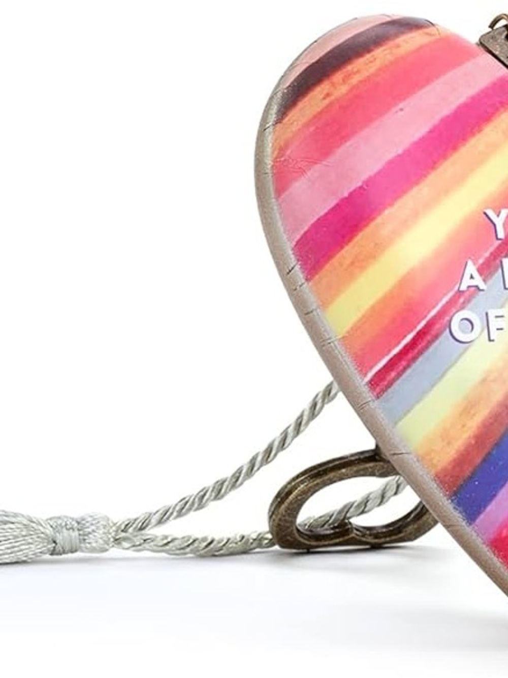 “AIN’T YOU JUST A LITTLE RAY OF SHINESHINE” Heart w/Tassel handing or sitting - Picture 6 of 11